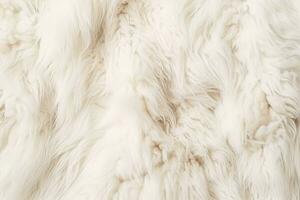 White fur animal. Generate Ai photo