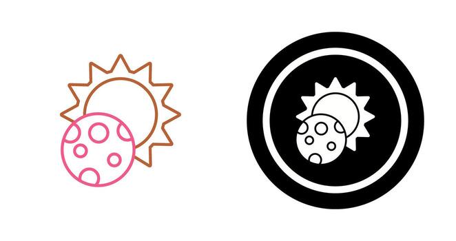 icono de vector de eclipse