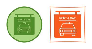 Rent a Car Vector Icon