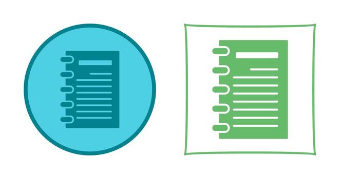 Notepad Vector Icon