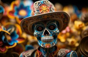 Dia de los muertos, Day of the Dead Concept AI Generated photo