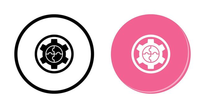 icono de vector de solución