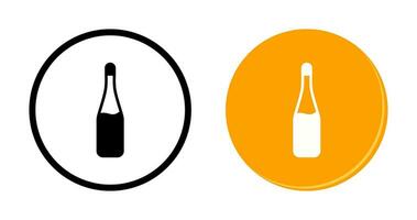 Champagne Bottle Vector Icon