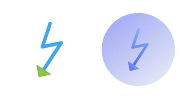 Unique Flash Vector Icon