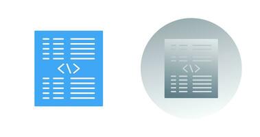 Piece of Code Vector Icon