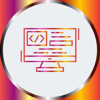 icono de vector de codificación