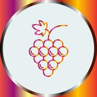 icono de vector de uvas