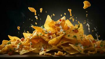 AI Generative a photo of nachos