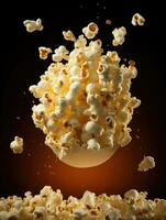 AI Generative a photo of popcorn