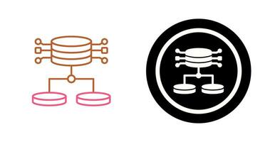 icono de vector de datos estructurados