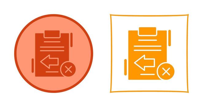 Return Failed Vector Icon