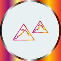 Unique Mountains Vector Icon