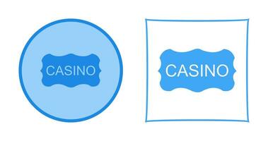 Casino Sign Vector Icon