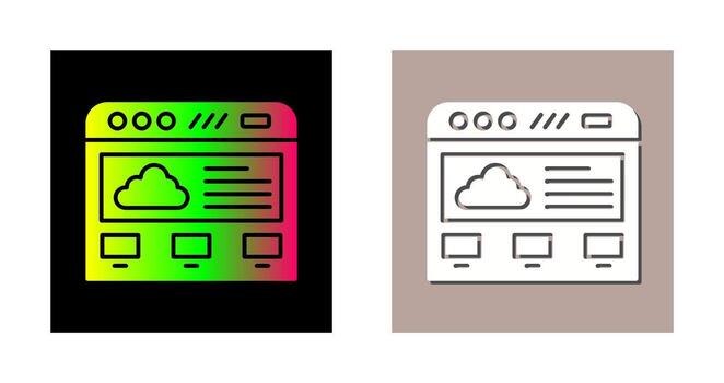 Cloud Computing Vector Icon