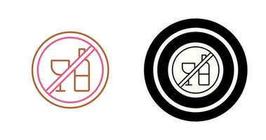 No Drinking Vector Icon