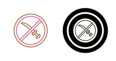 No Weapons Vector Icon