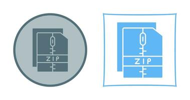 Zip File Vector Icon