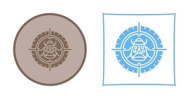 Bug Target Vector Icon