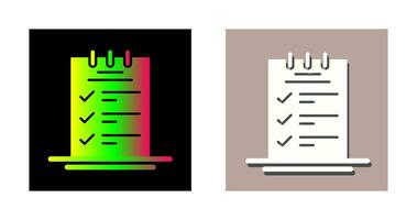 Booking CheckList Vector Icon