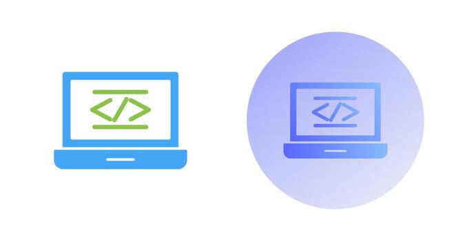 icono de vector de codificación