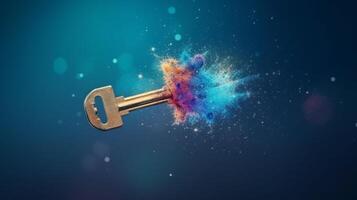 Keys, business concept to unlock potential key to success or financial opportunities. . photo