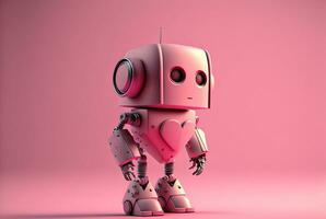 3d Robot character. Technology, future photo