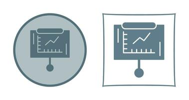 Line Graph Vector Icon