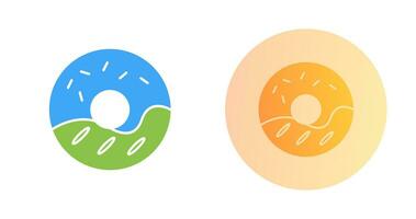 Cream Doughnut Vector Icon