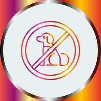 No Pets Vector Icon