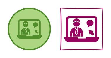 Online Interview Vector Icon