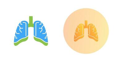 icono de vector de pulmones