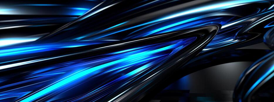 un resumen representación de futurista tecnología con pulcro líneas, gradientes, y metálico elementos, dando web bandera un innovador mirar. generativo ai foto