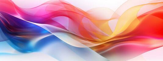 A captivating design featuring fluid and flowing shapes in contrasting colors, evoking a sense of movement and energy. Web banner backdrop. Generative AI photo