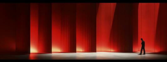 A composition playing with light and shadow, creating a visually dramatic effect that grabs attention and adds depth. Web banner backdrop. Generative AI photo