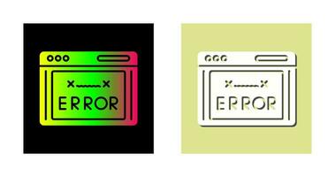 Error Code Vector Icon