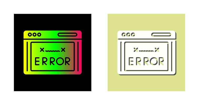 Error Code Vector Icon