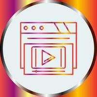 Video Player Vector Icon