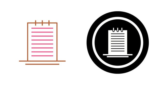 icono de vector de notas