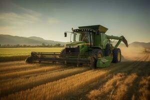 lo último agricultura equipo y maquinaria usado en intensivo agricultura operaciones, destacando eficiencia y productividad. generativo ai foto