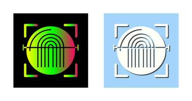 Fingerprint Scanner Vector Icon