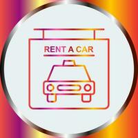 Rent a Car Vector Icon