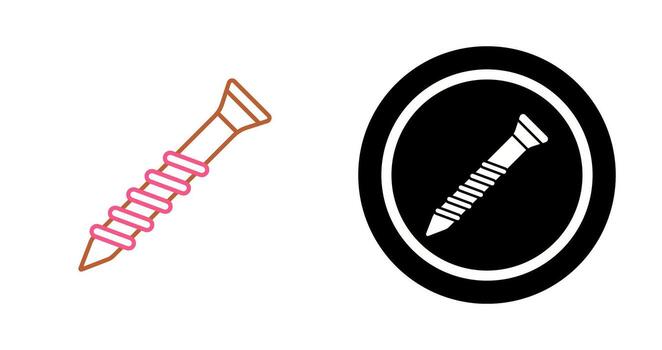 icono de vector de tornillo