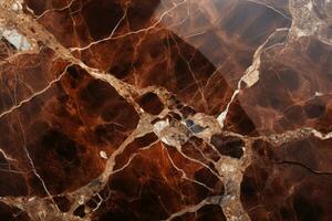 Emperador marble, displaying its warm brown tones and delicate veining, perfect for creating a cozy atmosphere. Generative AI photo