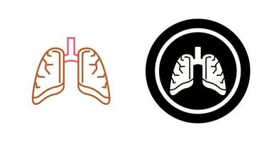 icono de vector de pulmones