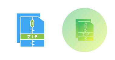 icono de vector de archivo zip