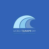 World Tsunami  Day is raise awareness every year on November 5 vector