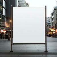 Street billboard mockup, AI generative photo