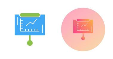 Line Graph Vector Icon