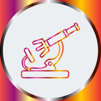 icono de vector de microscopio