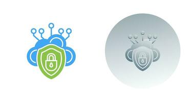 Cloud Security Vector Icon